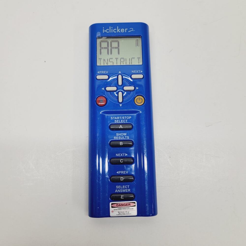 iClicker 2 Blue Instructor Classroom Remote - Tested Working GOOD CONDITION